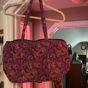 Chic Paisley Tote Bag - Multicolor